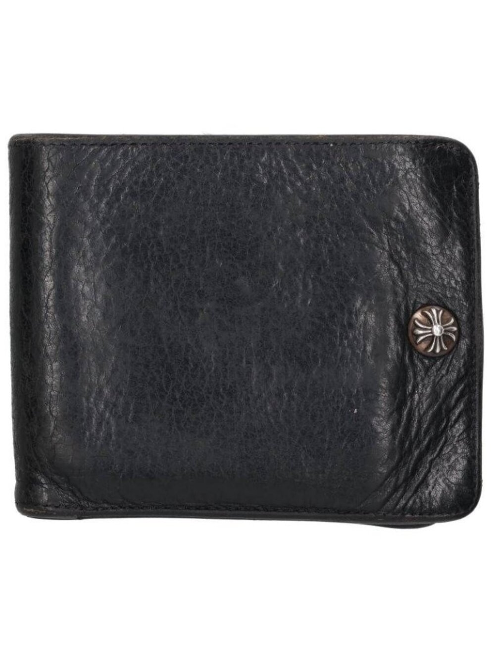 Chrome Hearts Cross Button Leather Wallet